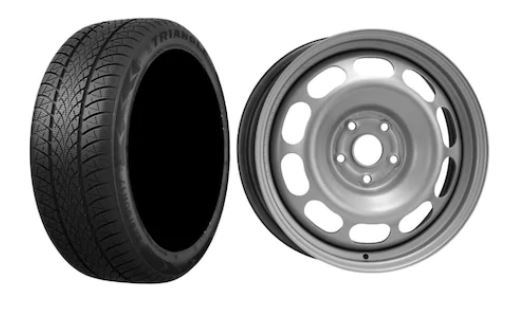 Roata completa Toyota RAV 4 (2013) janta otel ALCAR 9987 6.5x17 + anvelopa Iarna Triangle TW401 225/65R17 106H + Senzor presiune ALCAR Roti complete Toyota